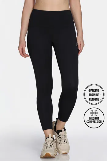 Buy Zelocity Quick Dry Gym Leggings - Jet Black